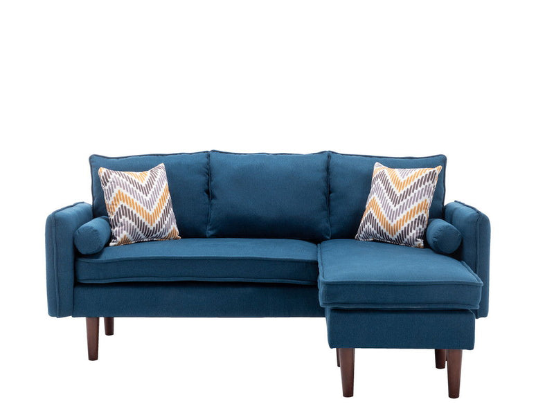 Mia - Sectional Sofa Chaise With USB Charger And Pillows - R&R Furniture Gallery (Fountain Valley, CA)