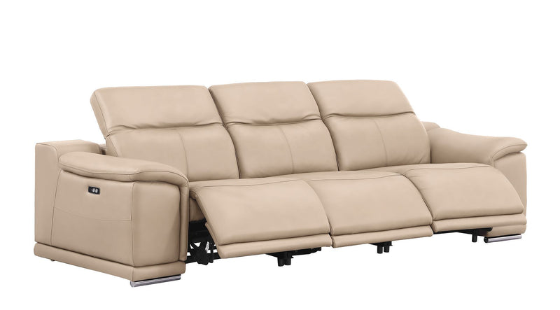 2679 - Power Reclining Sofa, Loveseat & Chair Set In Genuine Leather (6 Recliners)