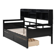 Daybed, Slat Support, With Bedside Shelves And 2 Drawers - R&R Furniture Gallery (Fountain Valley, CA)
