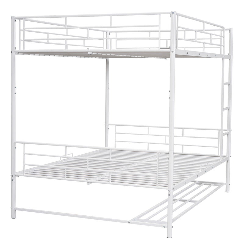 Metal Bunk Bed With Shelf And Guardrails - R&R Furniture Gallery (Fountain Valley, CA)