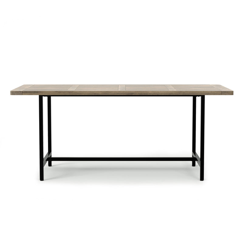 Handcrafted Campbell dining table by Simpli-Home showing a wooden surface with sturdy legs, perfect for dining rooms.