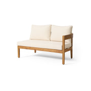 Noble House Brooklyn 2-seater sofa with plush fabric upholstery and modern design, perfect for living room seating.