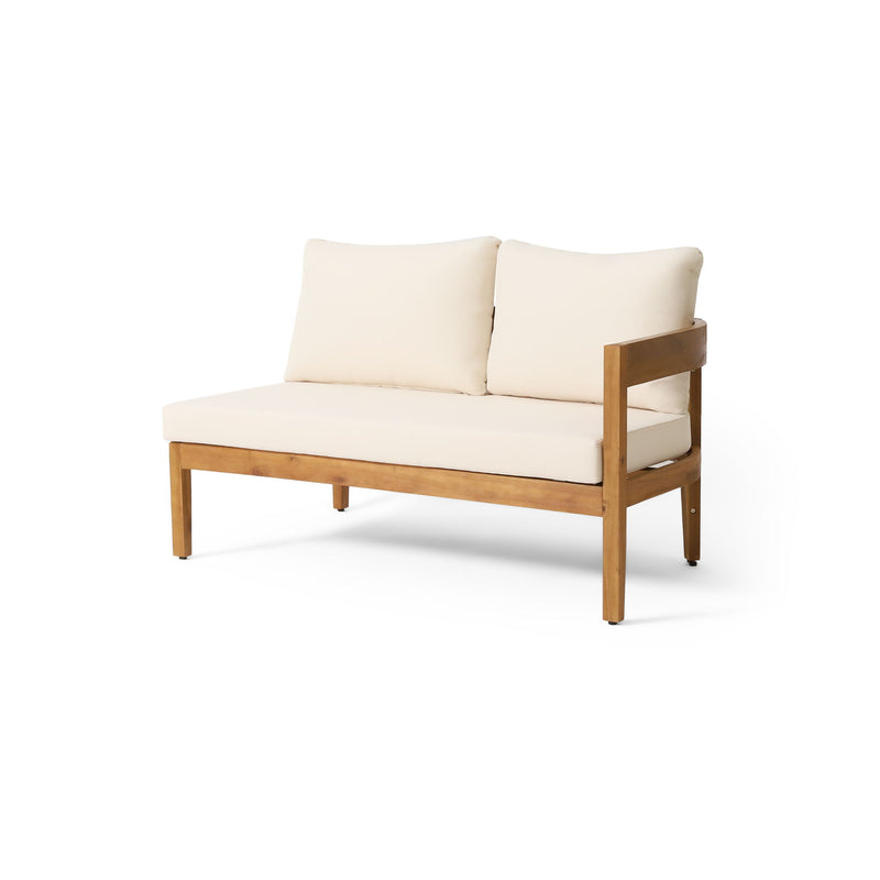 Noble House Brooklyn 2-seater sofa with plush fabric upholstery and modern design, perfect for living room seating.
