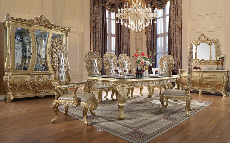 Cabriole - Dining Table - Gold - R&R Furniture Gallery (Fountain Valley, CA)