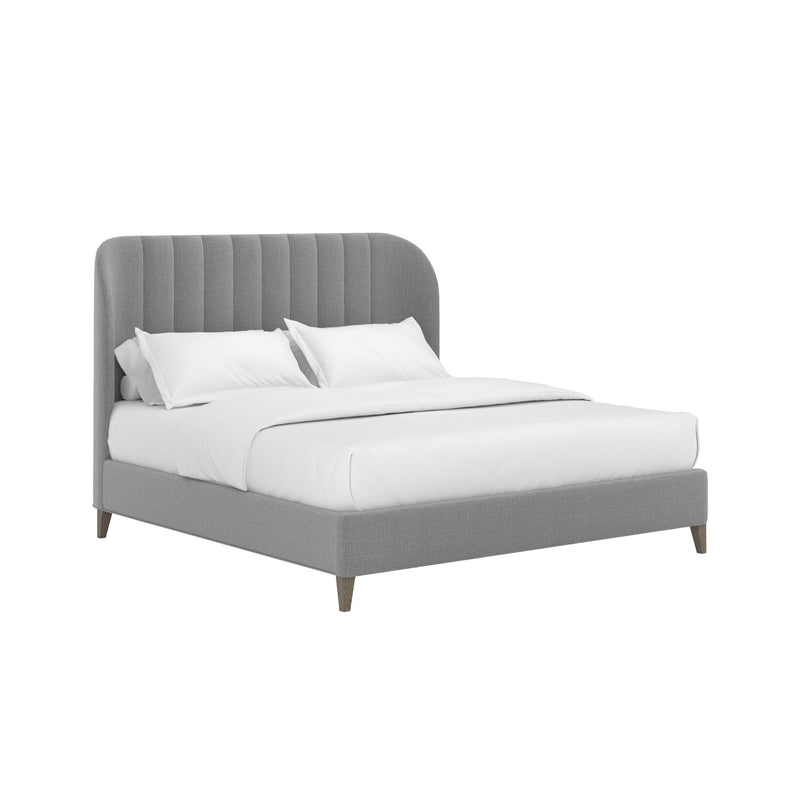 Dante King Wide Channel Uph Bed-Slate