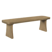 Indoor dining bench by Noble House made of pine wood, featuring a sturdy, rustic design suitable for kitchen or dining room.