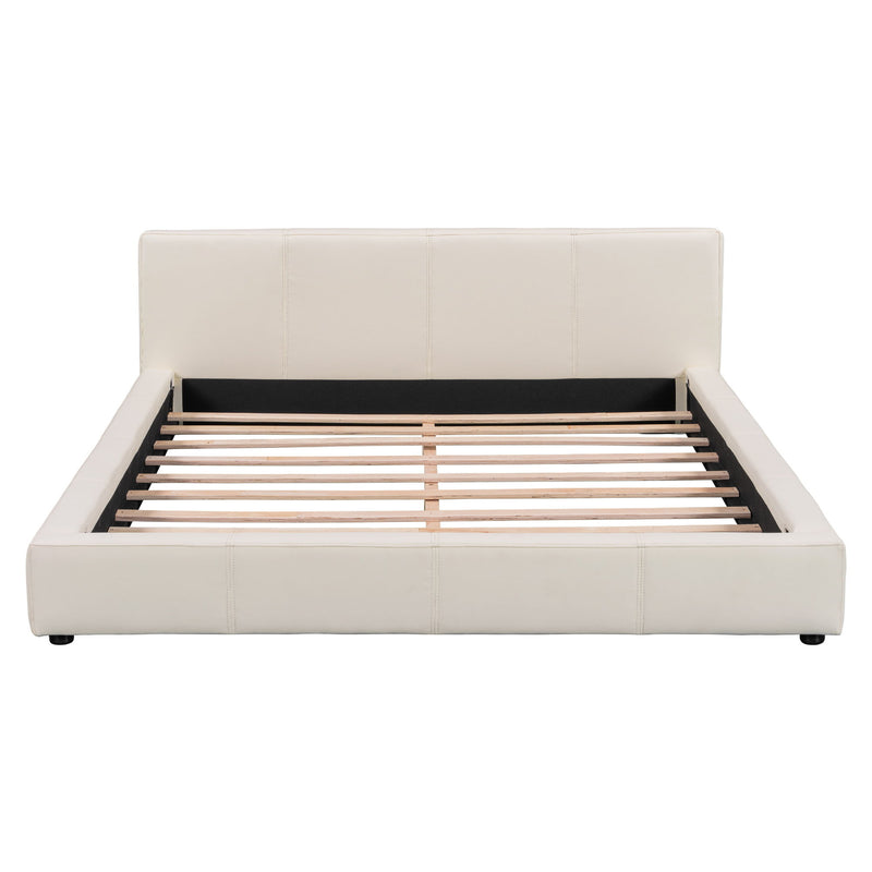 Stylish Upholstered Bed With Birch Wood Frame - R&R Furniture Gallery (Fountain Valley, CA)