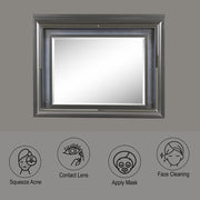 Sawyer - Mirror With LED - Metallic Gray - R&R Furniture Gallery (Fountain Valley, CA)