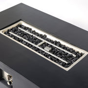 Propane / Natural Gas Fire Pit Table, 50,000 BTU - Charcoal - R&R Furniture Gallery (Fountain Valley, CA)