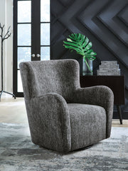 Rowenburg - Swivel Glider Accent Chair - R&R Furniture Gallery (Fountain Valley, CA)
