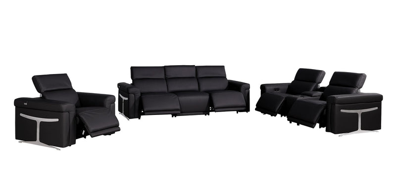 1126 - 7-Piece Modular Power Reclining Sofa, Loveseat & Chair Set In With 5 Power Recliners & Power Headrests