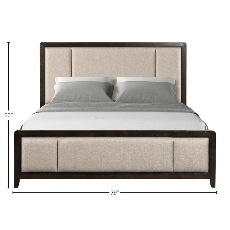 Upholstered Headboard & Footboard With Traditional Styling Bed - R&R Furniture Gallery (Fountain Valley, CA)