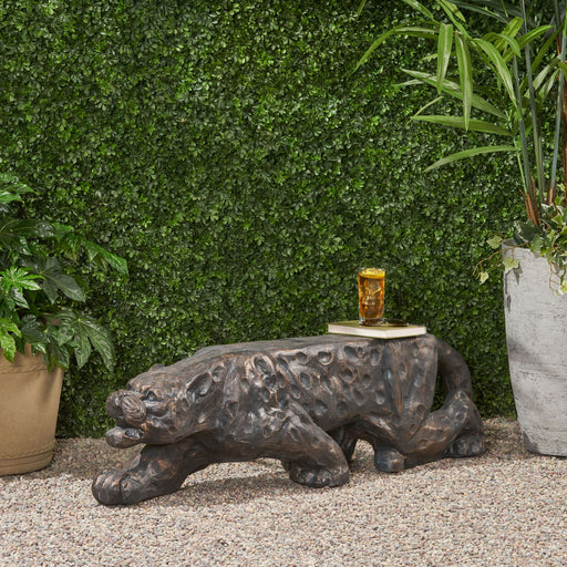 Leopard Lightweight Concrete Bench - Copper - R&R Furniture Gallery (Fountain Valley, CA)