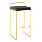 Lumi Source Fuji contemporary glam barstool with quality construction, featuring a sleek design and modern style.