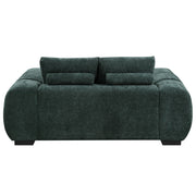 Ferrand - Loveseat - Green Linen - R&R Furniture Gallery (Fountain Valley, CA)
