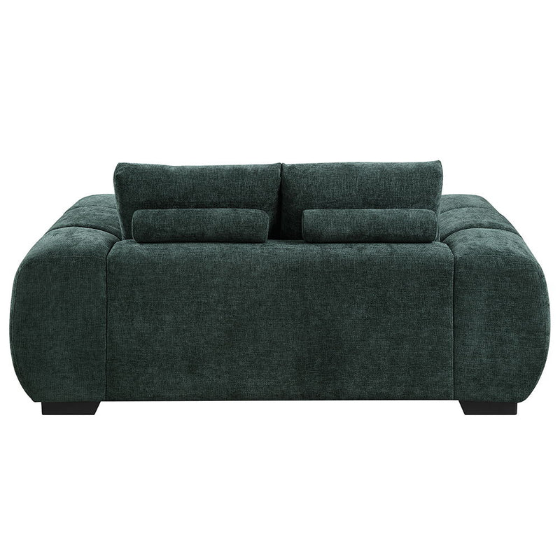 Ferrand - Loveseat - Green Linen - R&R Furniture Gallery (Fountain Valley, CA)