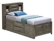 Modern Design Storage Bed With Bookcase Headboard - R&R Furniture Gallery (Fountain Valley, CA)