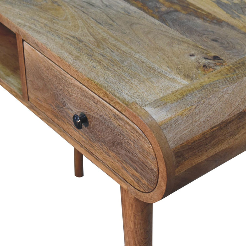 Writing Desk, Curved - Chestnut - R&R Furniture Gallery (Fountain Valley, CA)