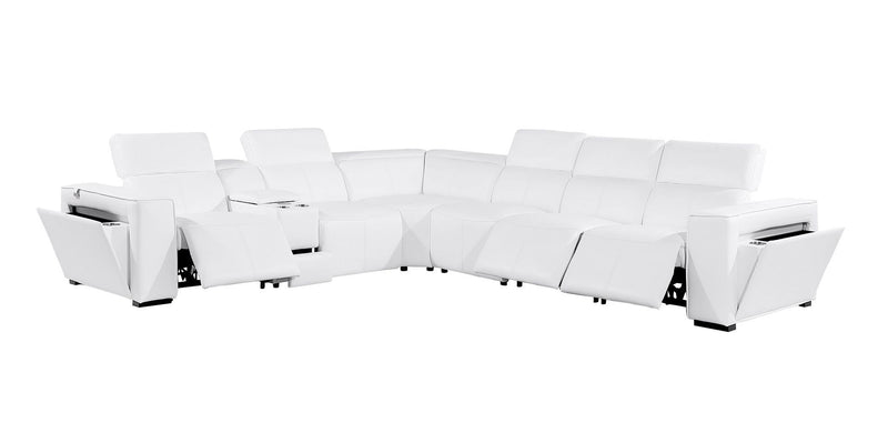 1224 - 7-Piece L-Shaped Sectional Sofa In With 3 Power Recliners & Power Headrests