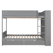 Bunk Bed With 2 Drawers And Multi Layer Cabinet - R&R Furniture Gallery (Fountain Valley, CA)