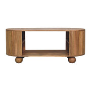 Soba - Ball Open Coffee Table - Oak - R&R Furniture Gallery (Fountain Valley, CA)