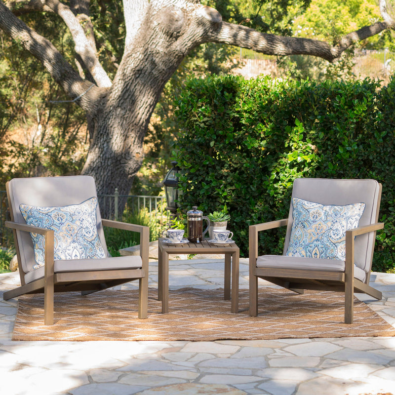 Celestaria - 3 Piece Outdoor Chat Set With Adirondack Chairs, Cushions And Side Table - R&R Furniture Gallery (Fountain Valley, CA)