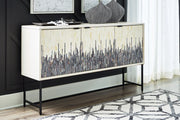 Freyton - Accent Cabinet - White / Gray - R&R Furniture Gallery (Fountain Valley, CA)
