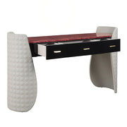 Jamonica - Vanity Desk - Gray & Dark Brown - R&R Furniture Gallery (Fountain Valley, CA)
