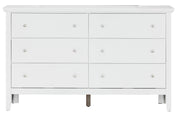 Glory Furniture Primo dresser with multiple drawers, wooden finish, and sleek modern design for bedroom storage.
