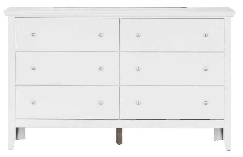 Glory Furniture Primo dresser with multiple drawers, wooden finish, and sleek modern design for bedroom storage.