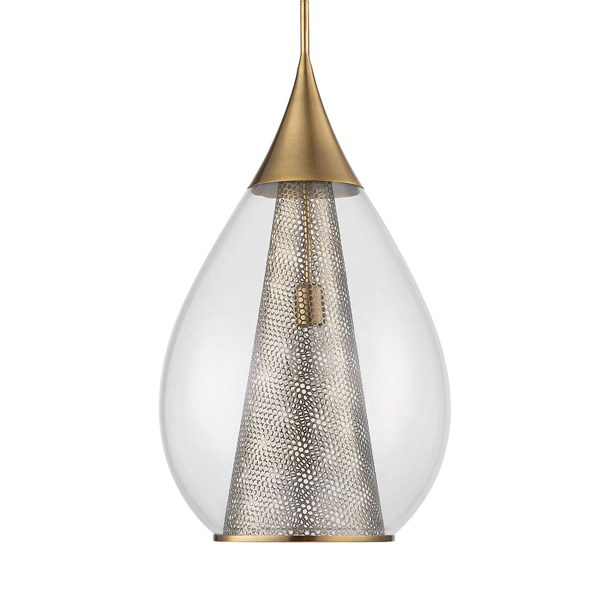 Big Drip - 1 Light Pendant - Brass