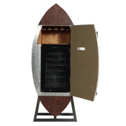 Brancaster - Wine Cooler - Retro Brown Top Grain Leather & Aluminum - R&R Furniture Gallery (Fountain Valley, CA)