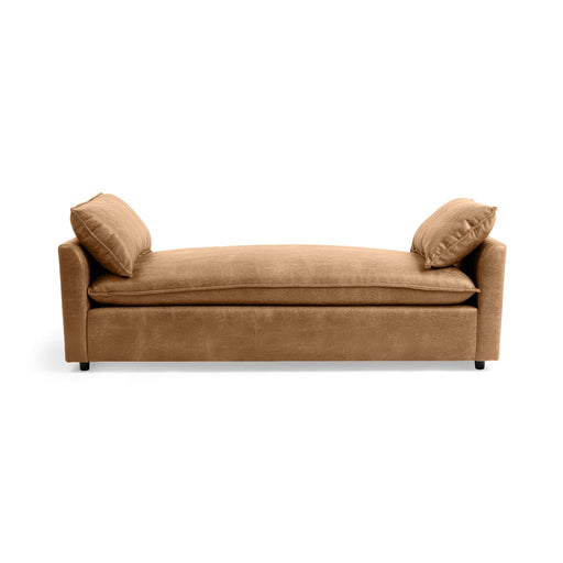 Classic Home Caplan backless sofa daybed with plush upholstery and modern design, perfect for stylish lounging and relaxing.