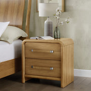 2 Drawer Nightstand With USB Charging - Brown - R&R Furniture Gallery (Fountain Valley, CA)
