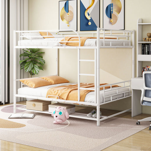 Metal Bunk Bed With Shelf And Guardrails - R&R Furniture Gallery (Fountain Valley, CA)