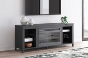 Cayberry - TV Stand With Fireplace - Black - R&R Furniture Gallery (Fountain Valley, CA)