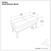 Carlson - Ottoman Bench, Mid Century Design - R&R Furniture Gallery (Fountain Valley, CA)