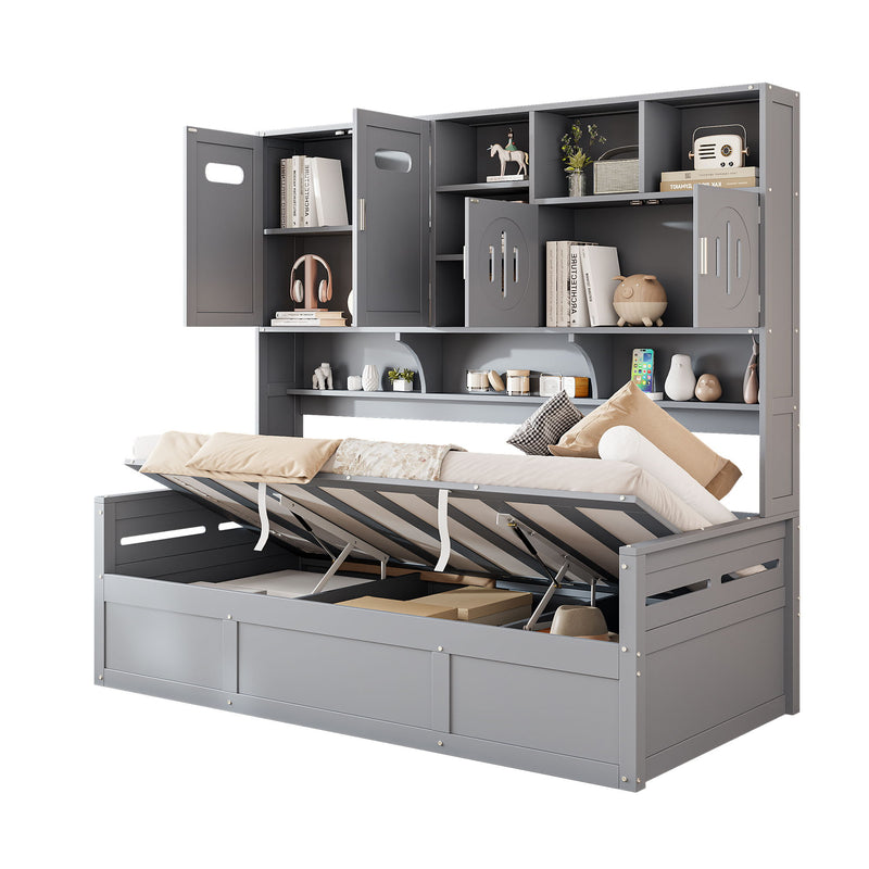 Daybed With All-In-One Cabinet And Shelf - R&R Furniture Gallery (Fountain Valley, CA)