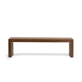Classic Home Glendale 64-inch dining bench in toasted chestnut wood with a sturdy, sleek design for kitchen or dining room.