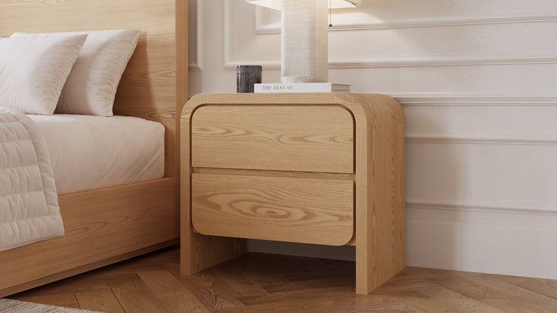Elora 2-Drw Nightstand - Timber
