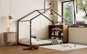 Bed House Frame With Shelves And Lights - R&R Furniture Gallery (Fountain Valley, CA)