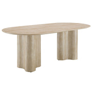 Jirina - Dining Table - Travertine Pattern - R&R Furniture Gallery (Fountain Valley, CA)