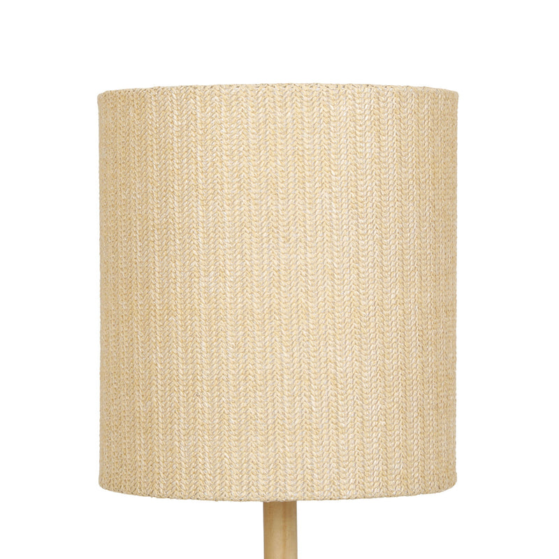 Lamia - Burl and Raffia Designer Table Lamp - Natural - R&R Furniture Gallery (Fountain Valley, CA)