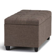 Sienna - Upholstered Storage Ottoman Bench - R&R Furniture Gallery (Fountain Valley, CA)