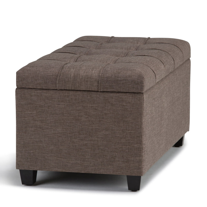 Sienna - Upholstered Storage Ottoman Bench - R&R Furniture Gallery (Fountain Valley, CA)
