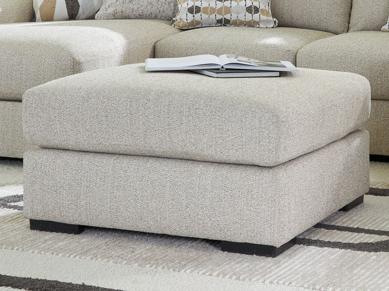 LaureLGrove - Oversized Accent Ottoman - Pebble - R&R Furniture Gallery (Fountain Valley, CA)