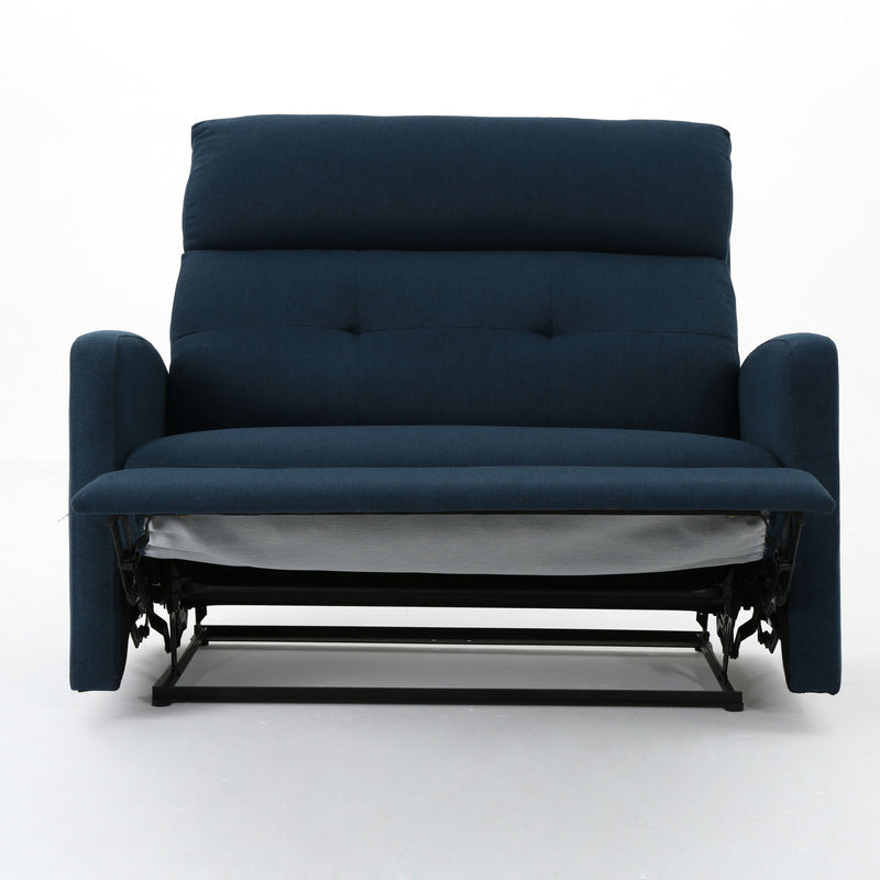 Alma - Contemporary Upholstered Loveseat Recliner - R&R Furniture Gallery (Fountain Valley, CA)