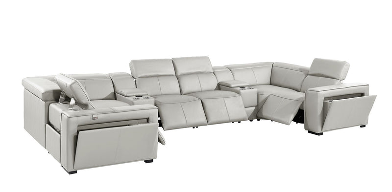 1224 - 8-Piece U-Shaped Sectional Sofa In With 4 Power Recliners & Power Headrest
