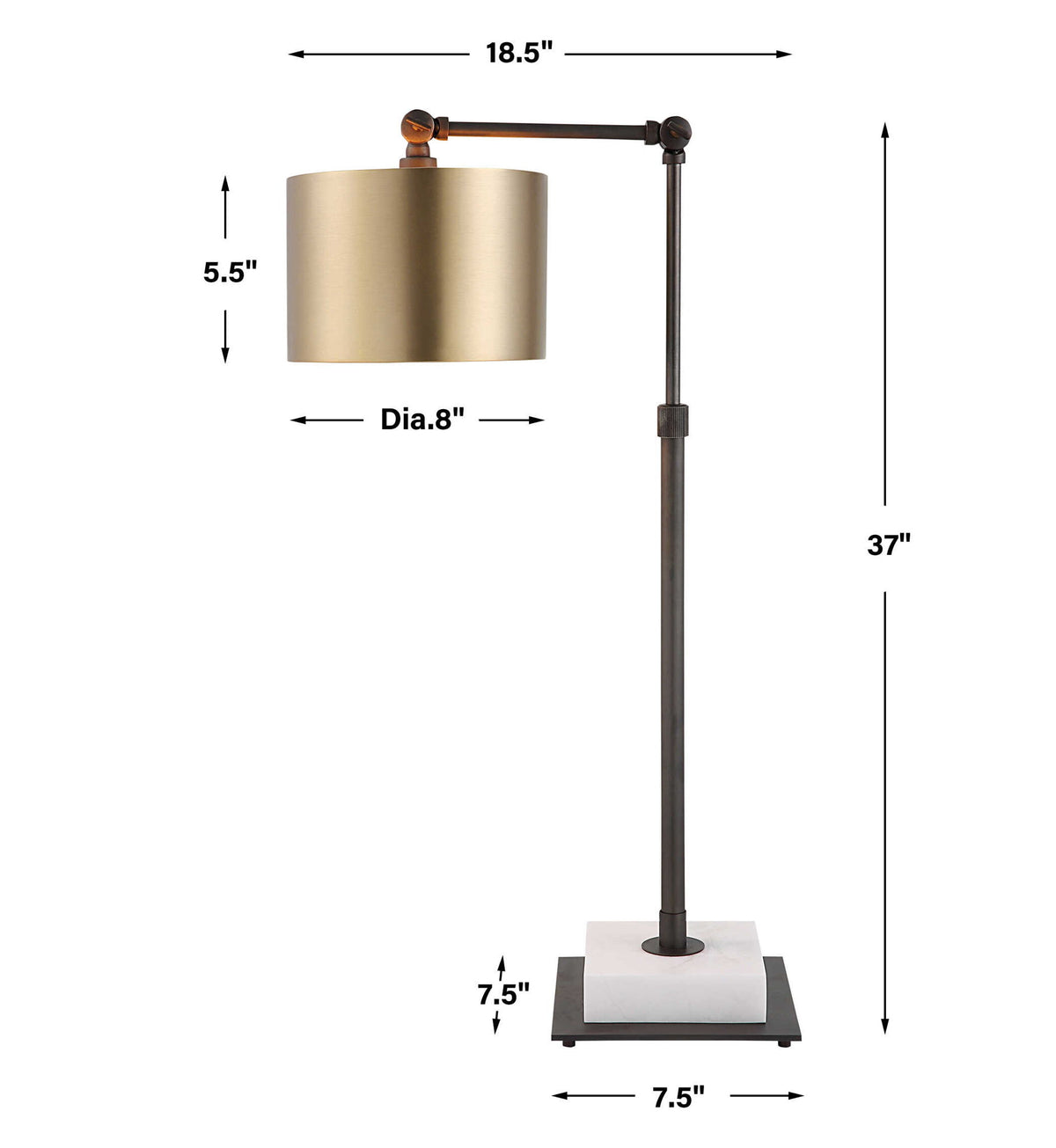 Flex - Buffet/Table Lamp - Brass / Bronze