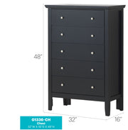 Glory Furniture Primo accent chest featuring a sleek wooden finish and modern design, ideal for stylish storage.